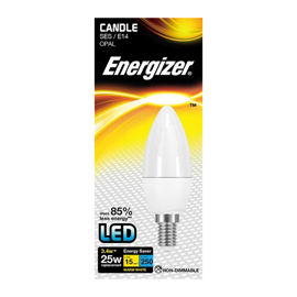 Energizer E14 LED Kertepære 3,4w 250Lumen (25w)